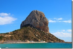 Calpe met op de achtergrond Penon del Ifach
