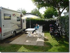 Onze plaats op de camping